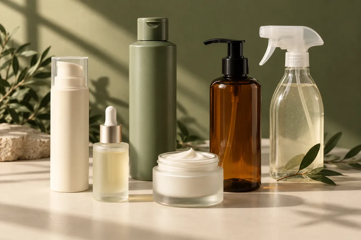 Unbranded personal-care and household packaging